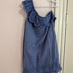 Vineyard Vines One Shoulder Eyelet Dress